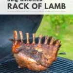 bbq smoked rack of lamb