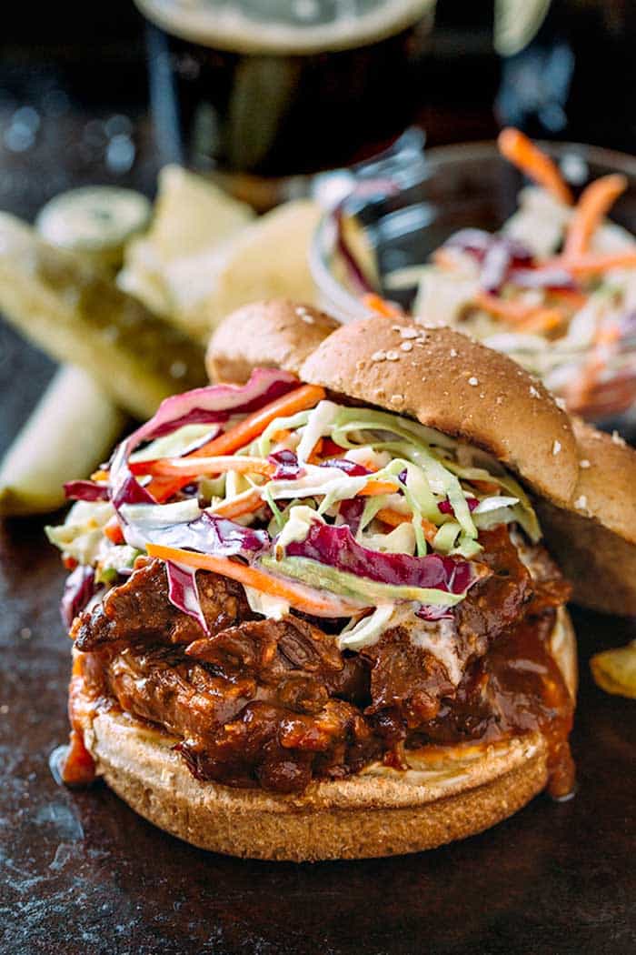 Braised BBQ Short Rib Sandwich