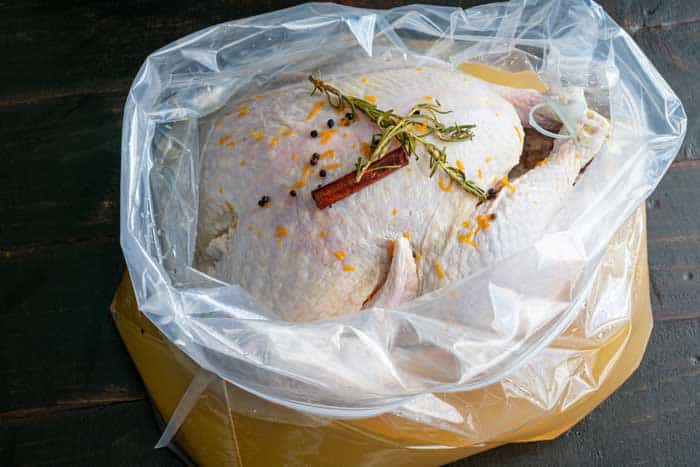 brining turkey in brine bag