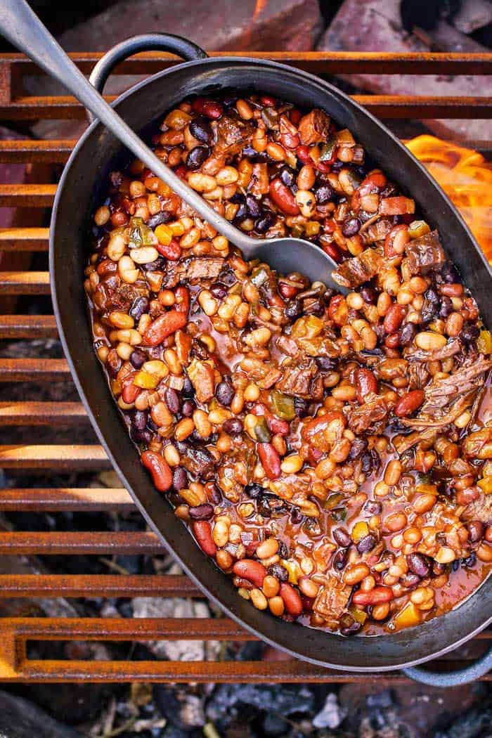 Spicy Brisket Baked Beans