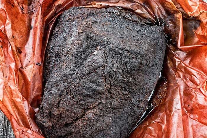 when to wrap brisket