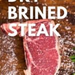 dry brining steak guide pinterest