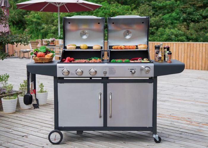 gas charcoal combo grill