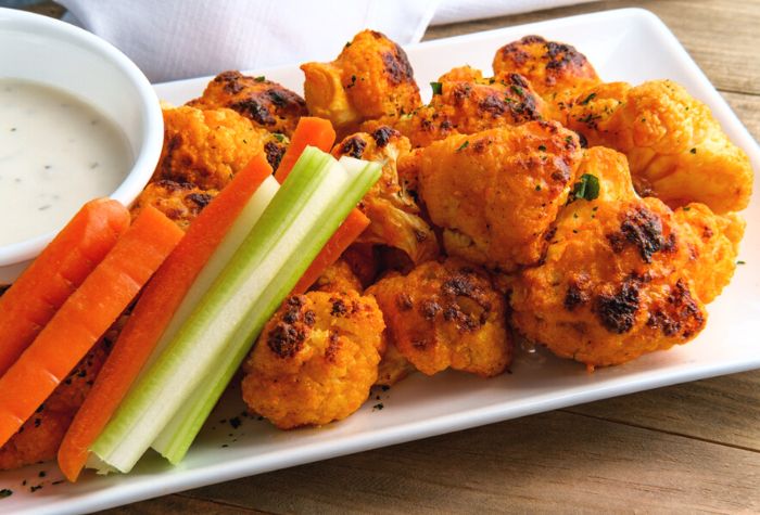 grilled bbq cauliflower wings