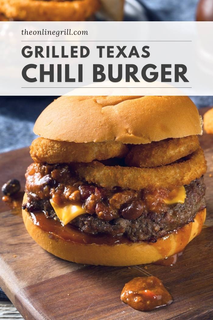 grilled bbq texas chili burger