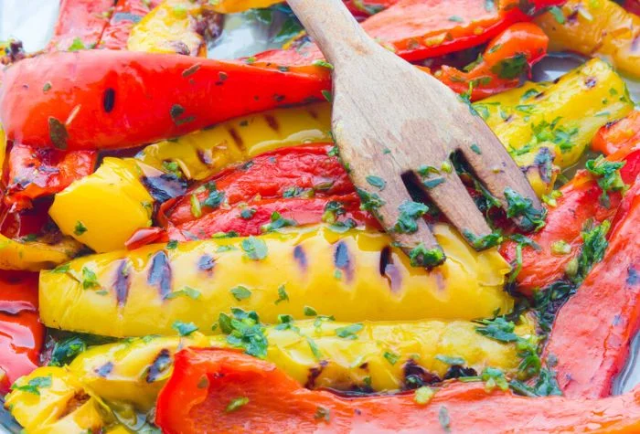 grilled bell peppers