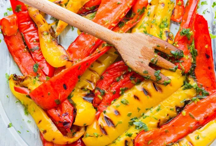 grilled bell peppers