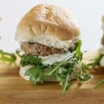 grilled greek turkey burger sliders