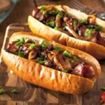 grilled italian sausage sandwich onions peppers