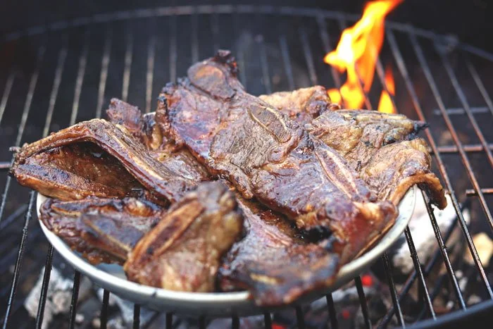 grilled korean flanken short ribs