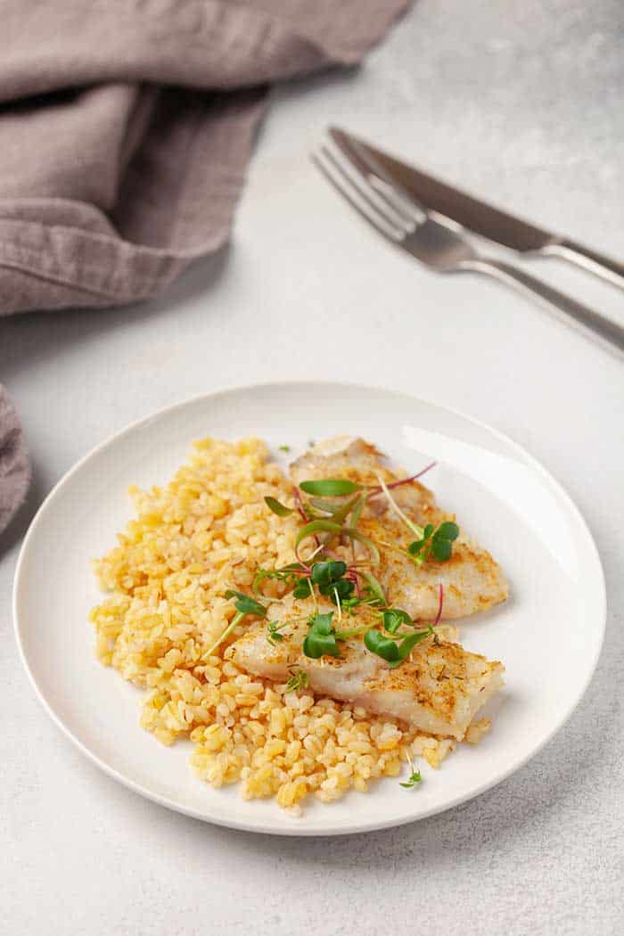 grilled pollock