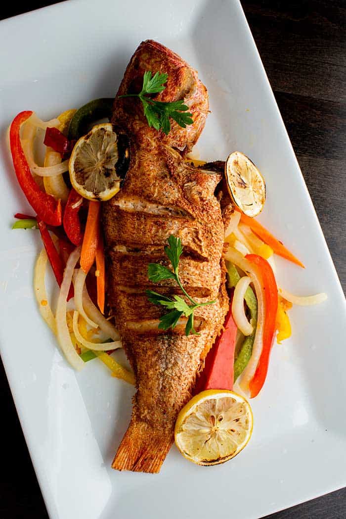 grilled red snapper