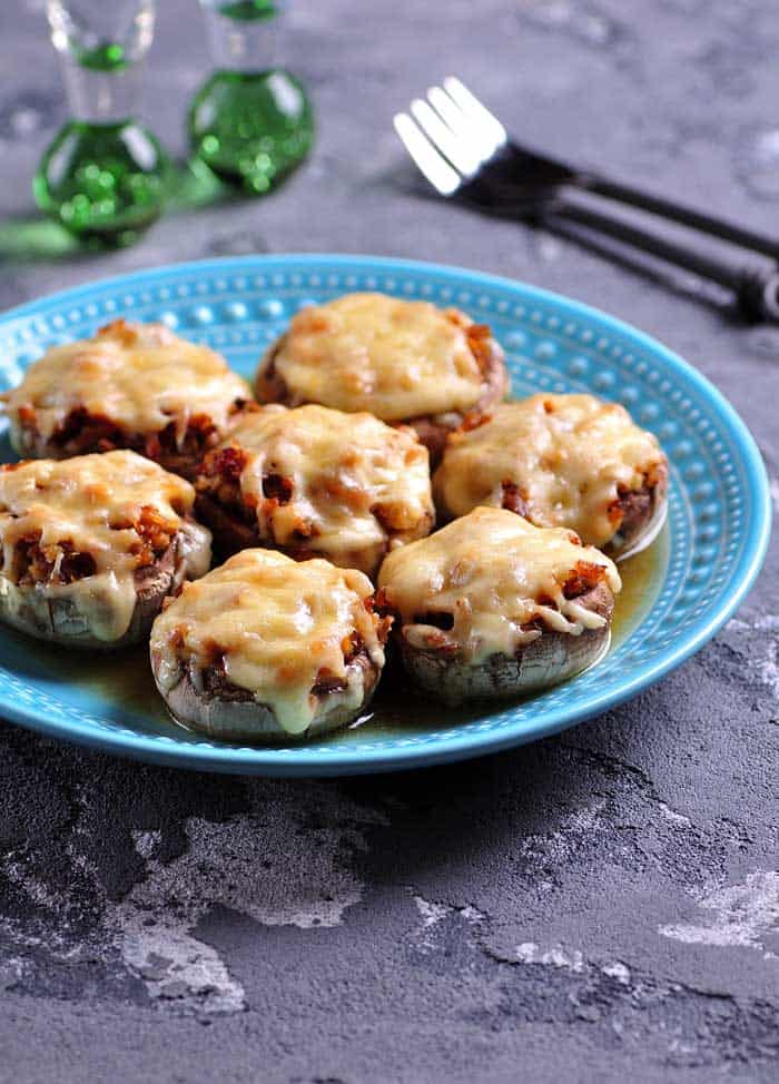 Grilled Stuffed Mushrooms