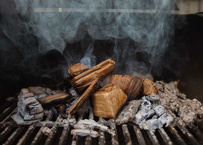 Plum wood outlet for smoking