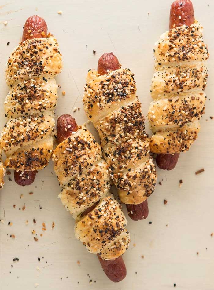 homemade bagel dogs