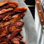homemade smoked bacon pork belly
