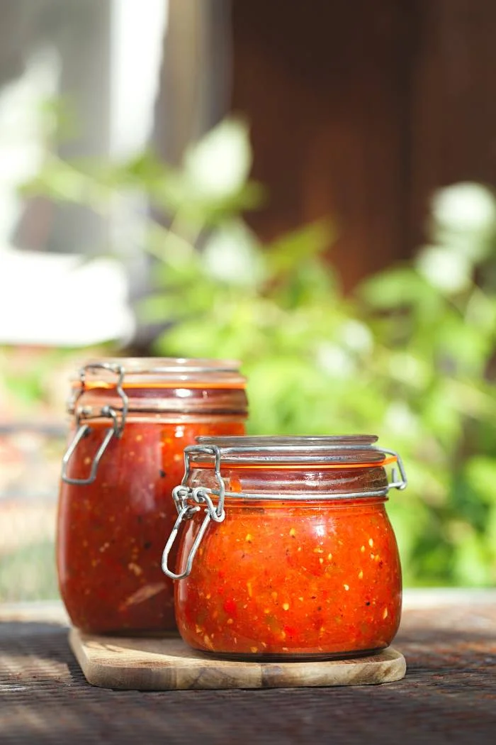 homemade smoked tomato salsa