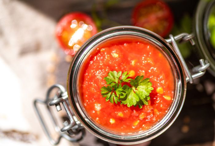 homemade smoked tomato salsa