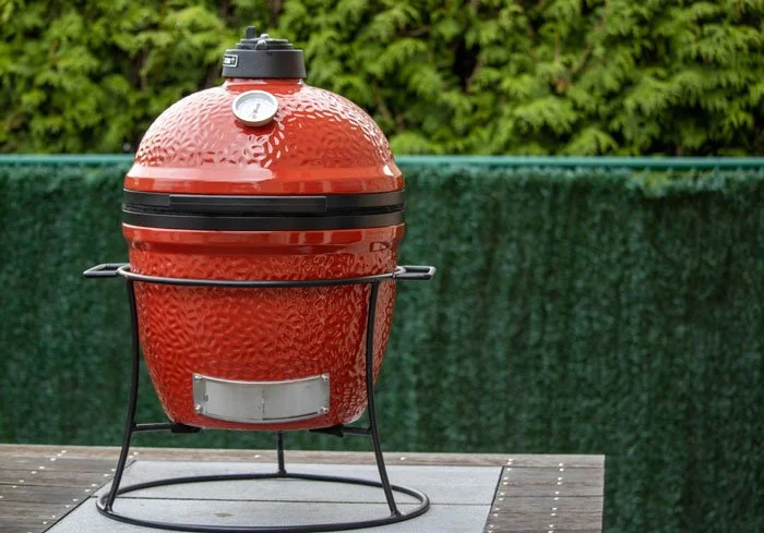 kamado joe jr red ceramic grill