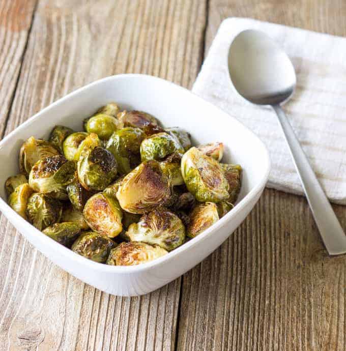 maple syrup roasted brussel sprouts