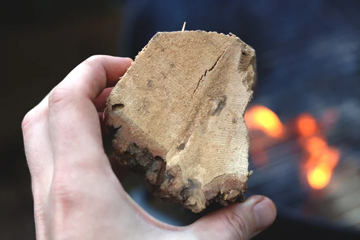 oak smoking wood chunks