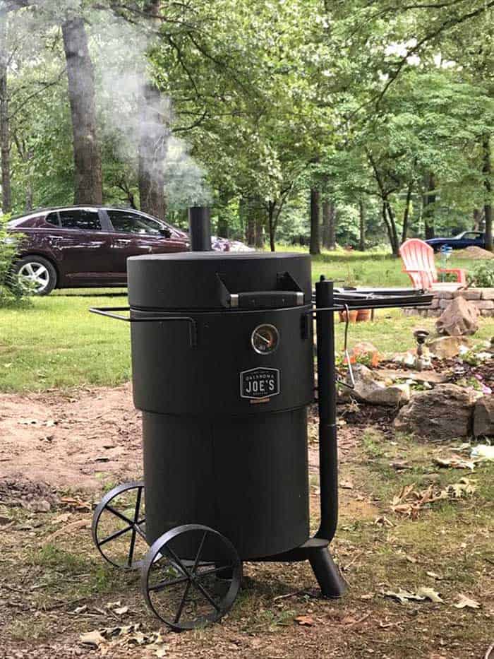 Oklahoma joe shop drum smoker