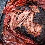 pulled beef brisket pink butcher paper