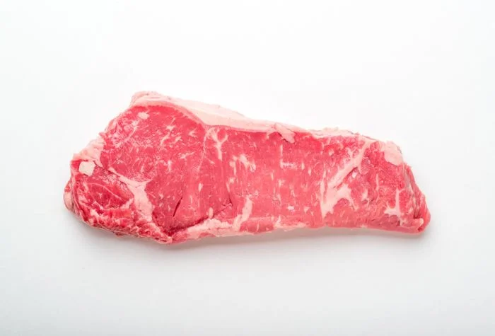 raw new york strip steak