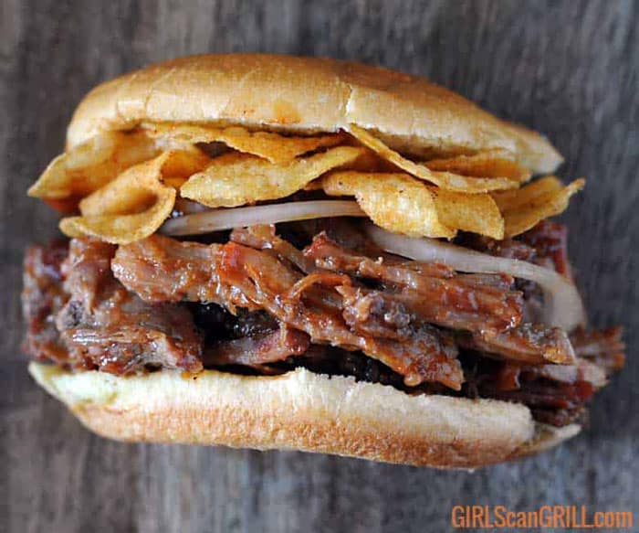 Bourbon BBQ Pulled Pork Sandwich