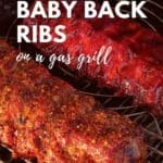 smoked baby back ribs gas grill pinterest