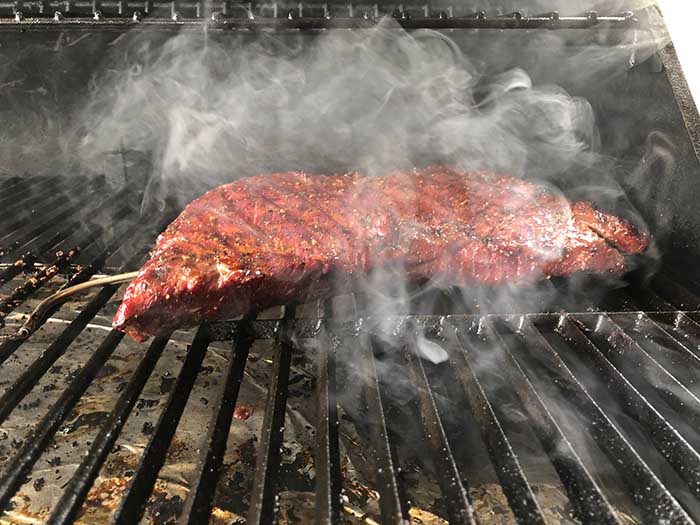 smoked beef tri-tip charcoal smoker grates
