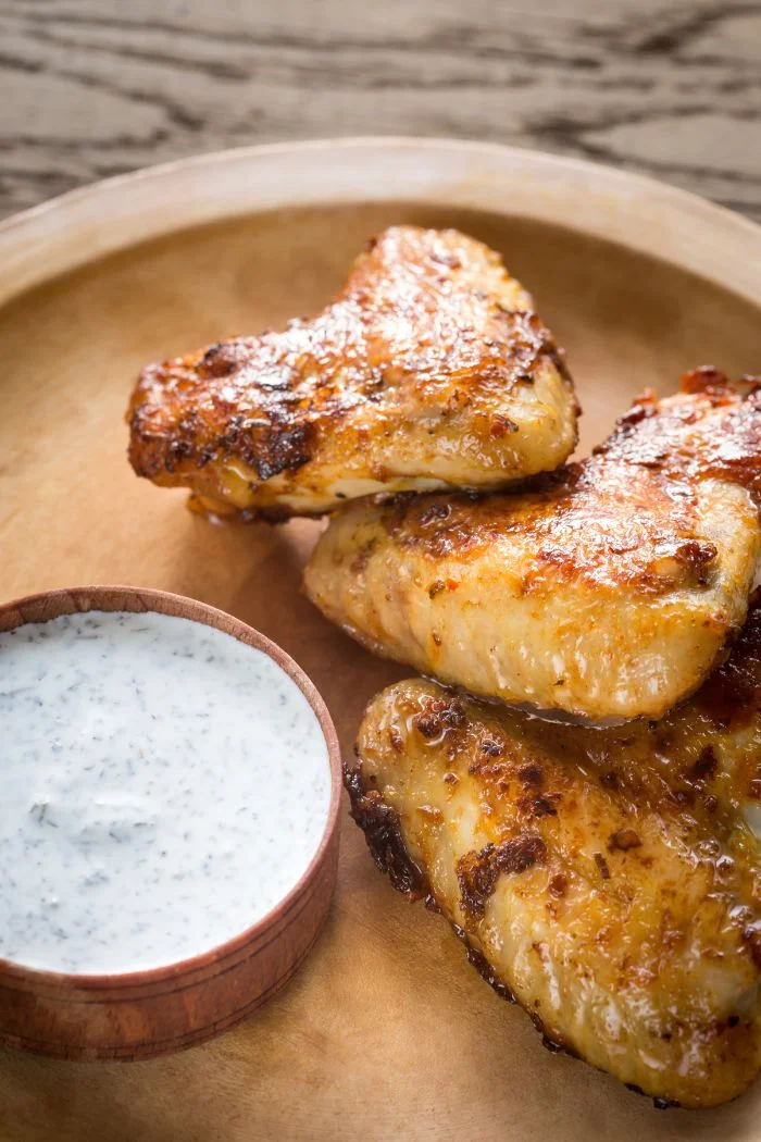 smoked chicken wings buffalo dip