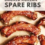 smoked korean spare ribs recipe