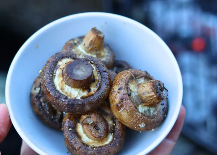 smoked mushrooms