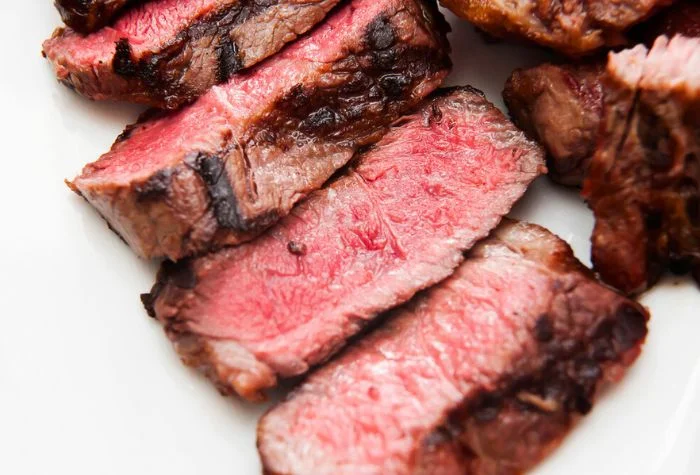 smoked new york strip steak