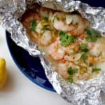 smoked shrimp in foil packet with butter