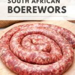 south african sausage boerewors recipe
