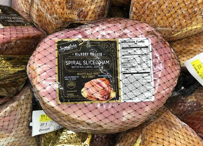 store bought sliced spiral ham