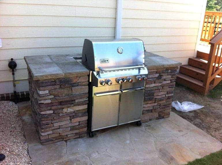 Drop in shop propane grill