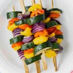 vegan gluten-free BBQ vegetable skewers