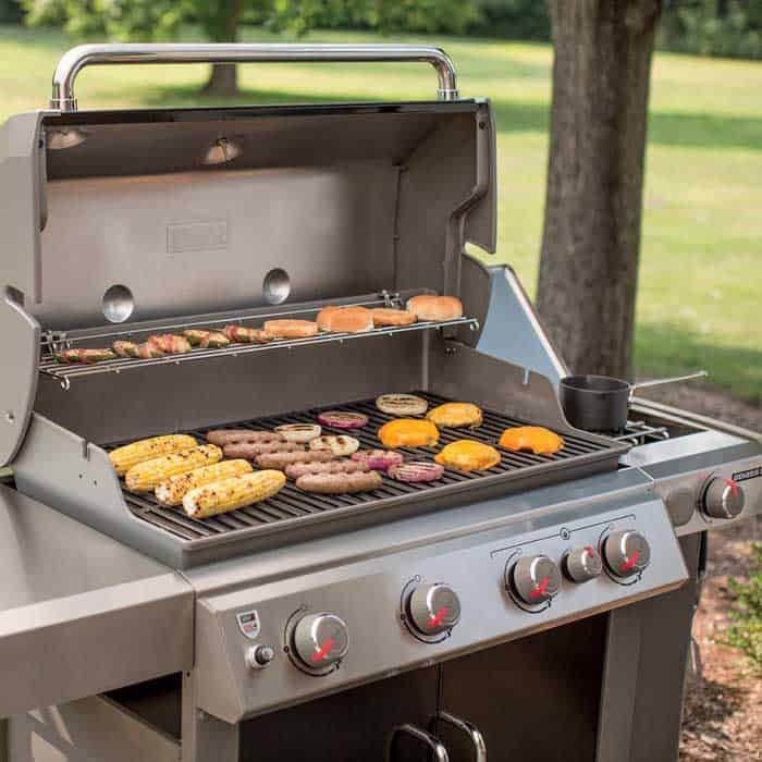 weber natural gas grill cooking surface